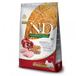 FARMINA N&D DOG LG CHICKEN S suņu barība Vista, granātābols 7kg